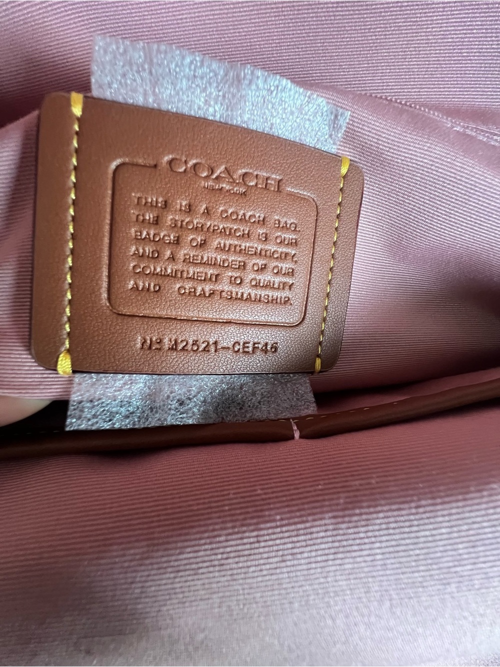 Coach Taylor Backpack In Powder Pink Color - Picture 8 of 13
